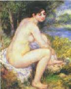 Pierre Renoir  Female Nude in a Landscape Sweden oil painting reproduction